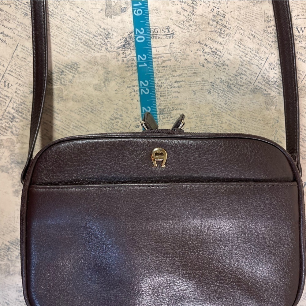 Etienne Aigner vintage camera bag brown leather - Picture 14 of 15